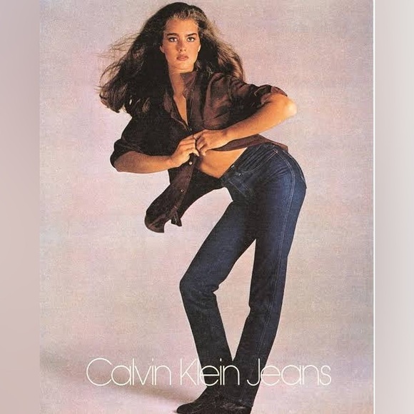 Vtg. Calvin Klein 1970s High Waist Straight Leg Brooke Shields Western Jeans - Picture 1 of 10